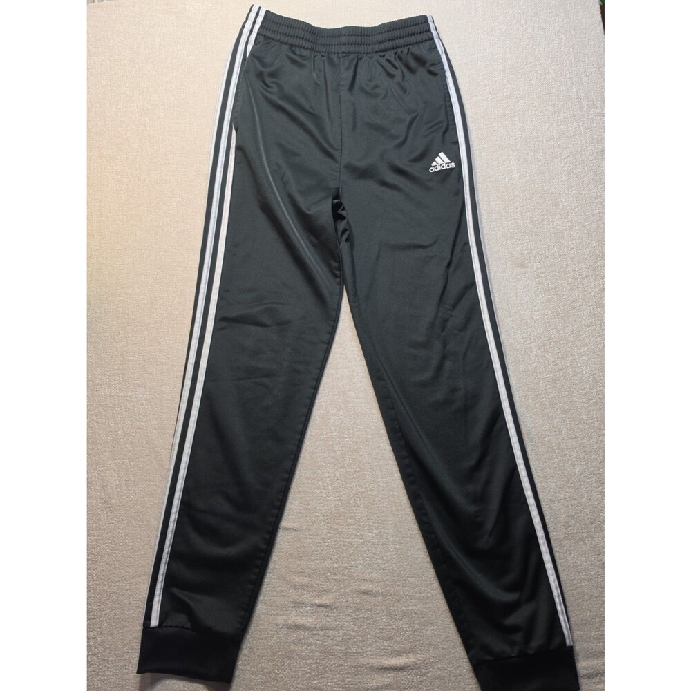 Adidas Black White 3 Stripe Drawstring Training Pants Size XLarge